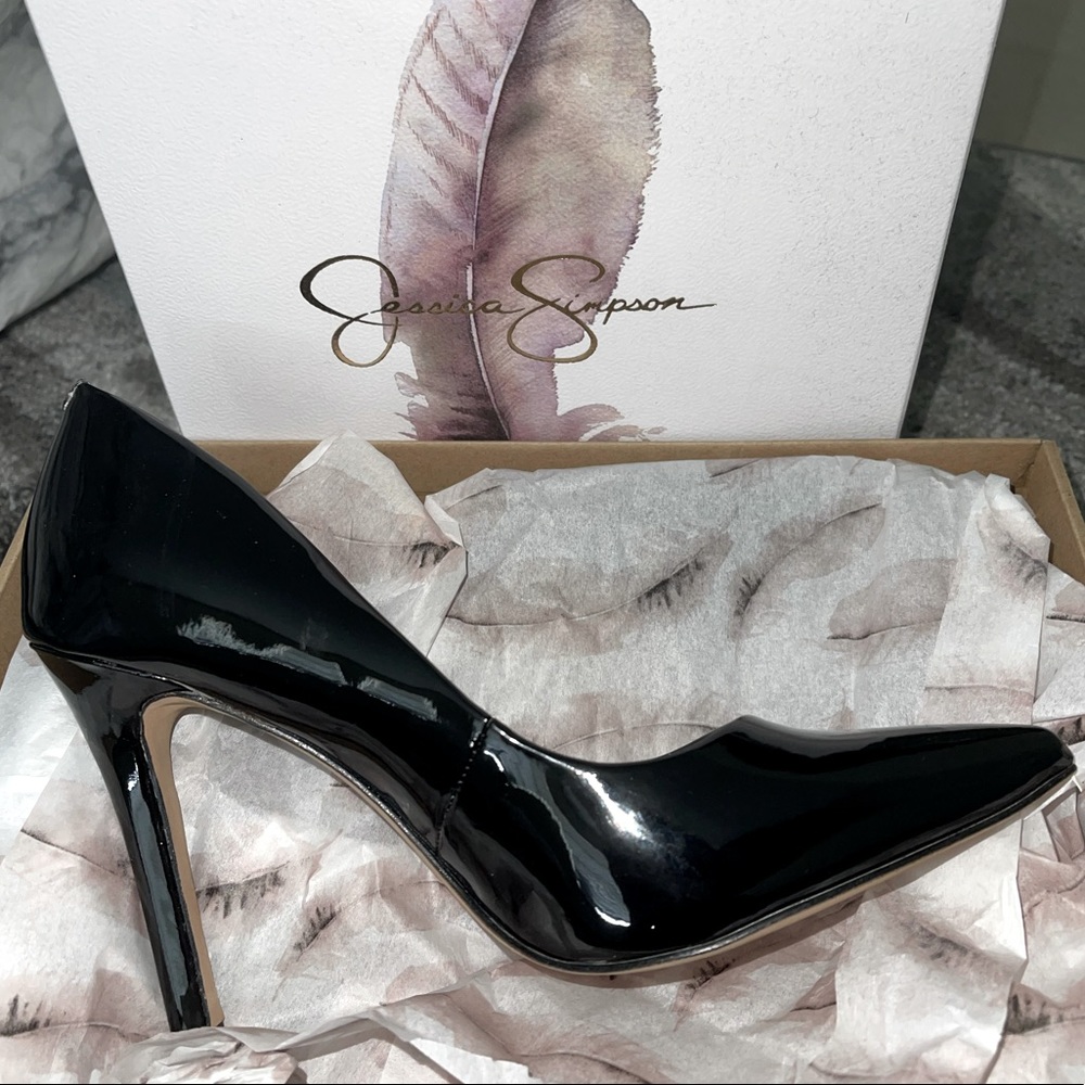 Jessica Simpson pointed toe heels-Black